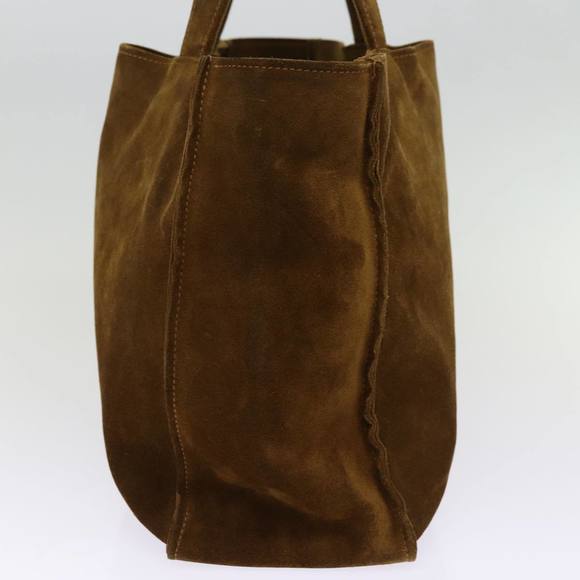 CHANEL Tote Bag Suede Brown CC Auth bs14773 - Picture 3 of 16